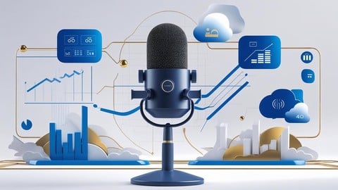 Online VAT Training for UAE, Bahrain and Oman Tax technology course thumbnail with a microphone, analytics charts and cloud icons